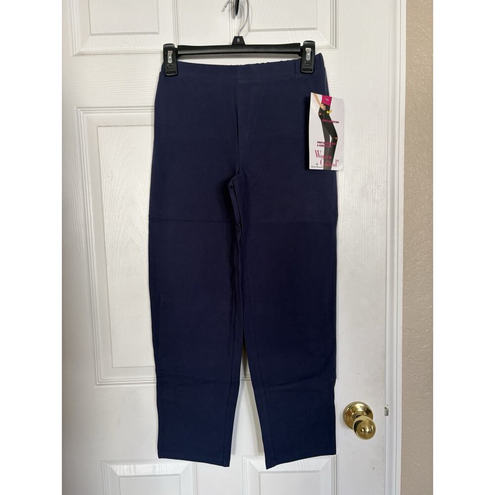 Women With Control Slimming Pants – Navy Blue – XS Petite – Shape Enhancing